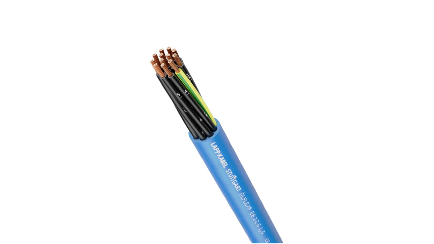 Cavo industriale multipolare non schermato a 3 cond. 1 mm², 17 AWG, L. 100m