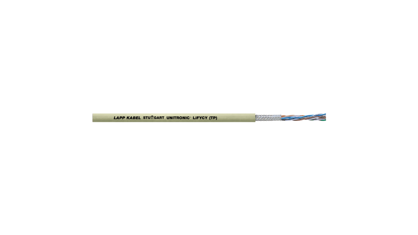 Lapp Data Cable, 0.08 mm², Screened, 28 AWG, 100m, Data Transfer Cable Cable