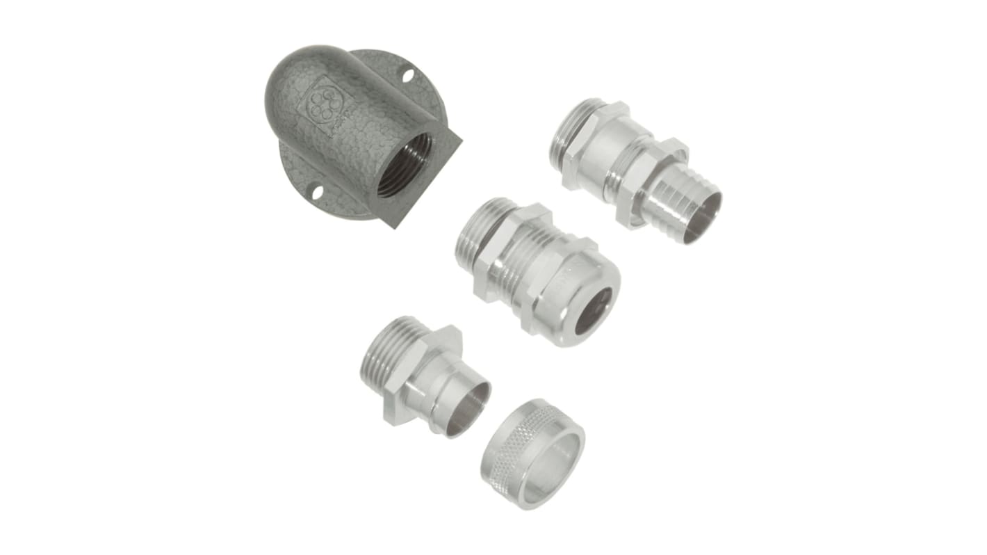 Lapp 5210 Series Metal Zinc Alloy Cable Gland, M20 Thread, IP55
