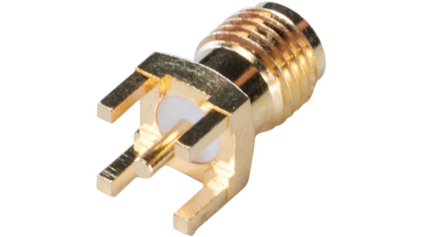 Connettore SMA Ad angolo diritto RND, Femmina, 50Ω, Montaggio su cavo