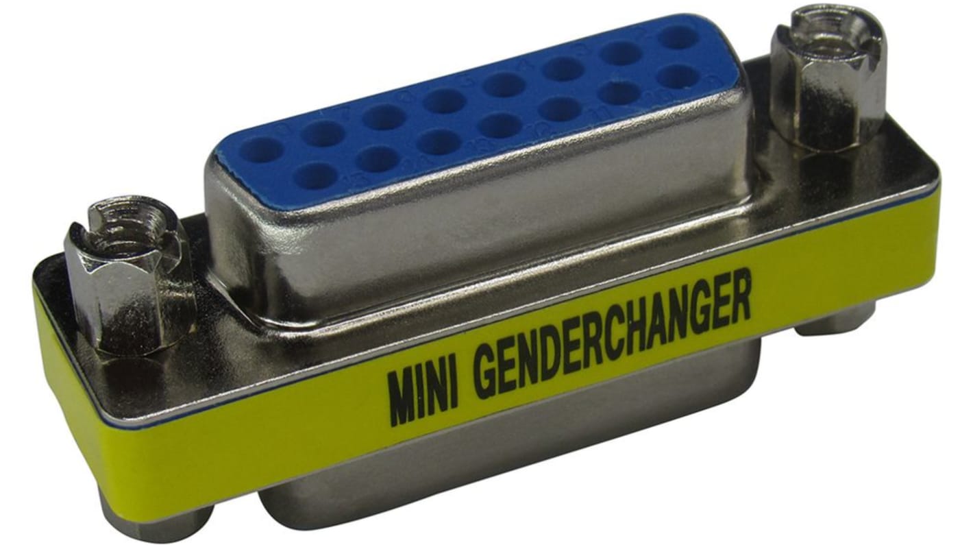 Adapter D-sub z typu D-Sub z 15 stykami na rodzaj Żeński z rodzaju Żeński na typ D-Sub z 15 stykami