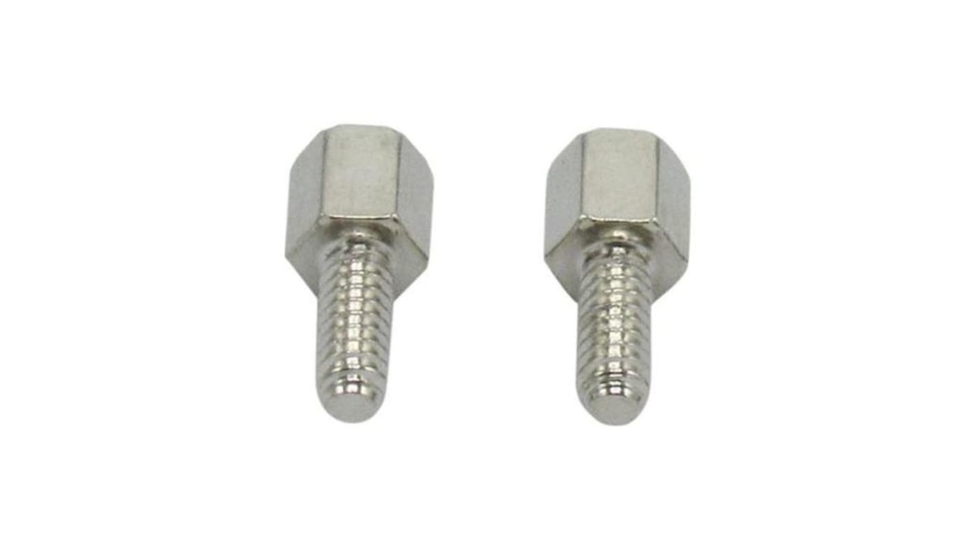 RND Nickel Plated Brass 2 Piece Hex Drive Screw Kit