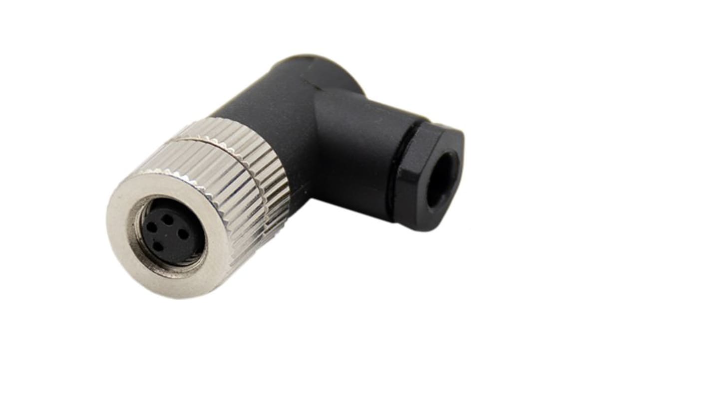 Connettore RND, femmina, serie RND 205, M8, 4 poli, Montaggio su cavo