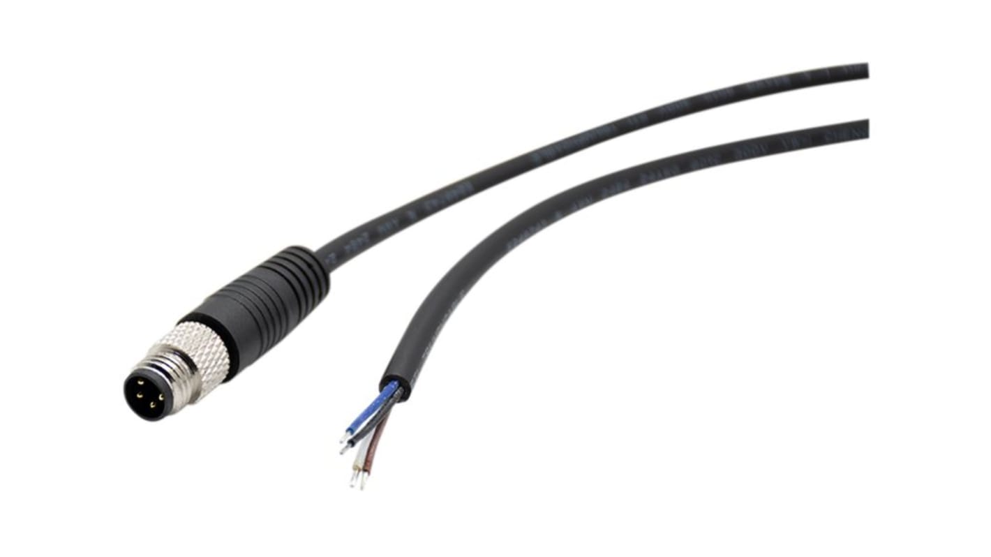 RND RND 205 konfektioniertes Sensorkabel, Stecker gerade gerade, Länge 2m