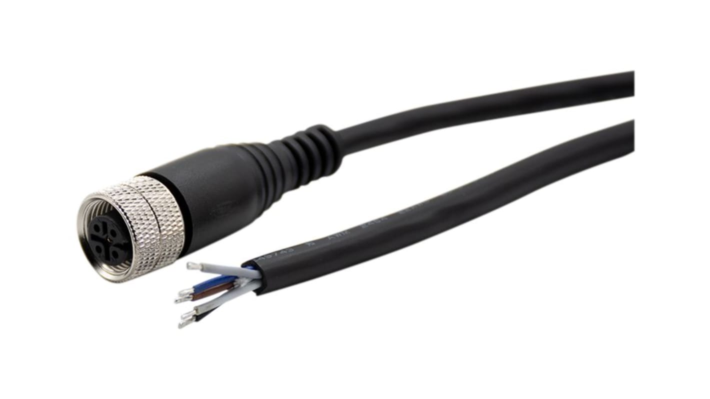 Złącze i kabel ze złączem Złącze M12 długość 2m Rodzaj A Żeńskie