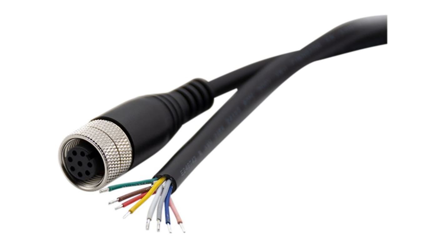 Złącze i kabel ze złączem Złącze M12 długość 2m Rodzaj A Żeńskie