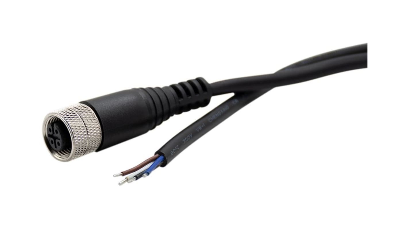 Złącze i kabel ze złączem Złącze M12 długość 5m Rodzaj A Żeńskie