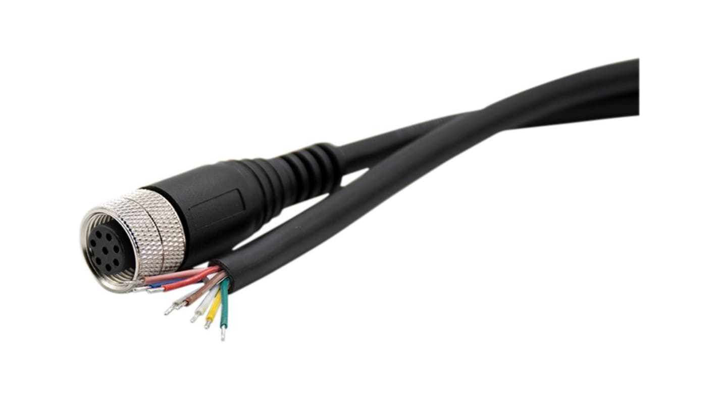 Złącze i kabel ze złączem Złącze M12 długość 5m Rodzaj A Żeńskie