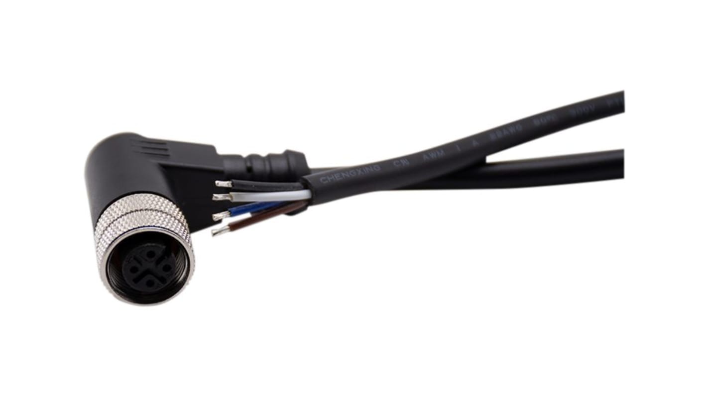Złącze i kabel ze złączem Złącze M12 długość 5m Rodzaj A Żeńskie