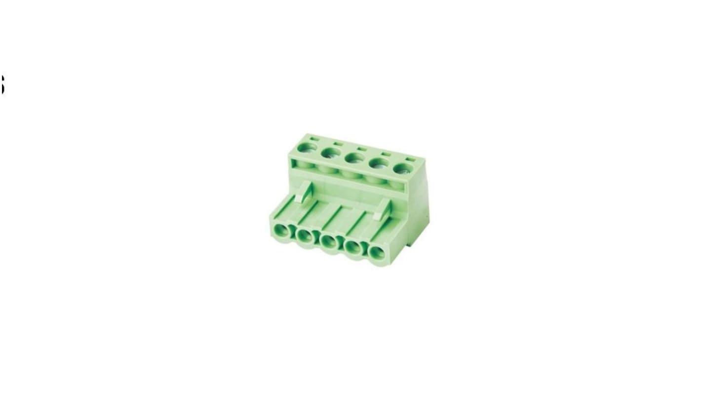 RND, 5mm Pitch, RND 205, 10 Way, , Pluggable Terminal Block, Header, Cable Mount, Screw Termination, RND