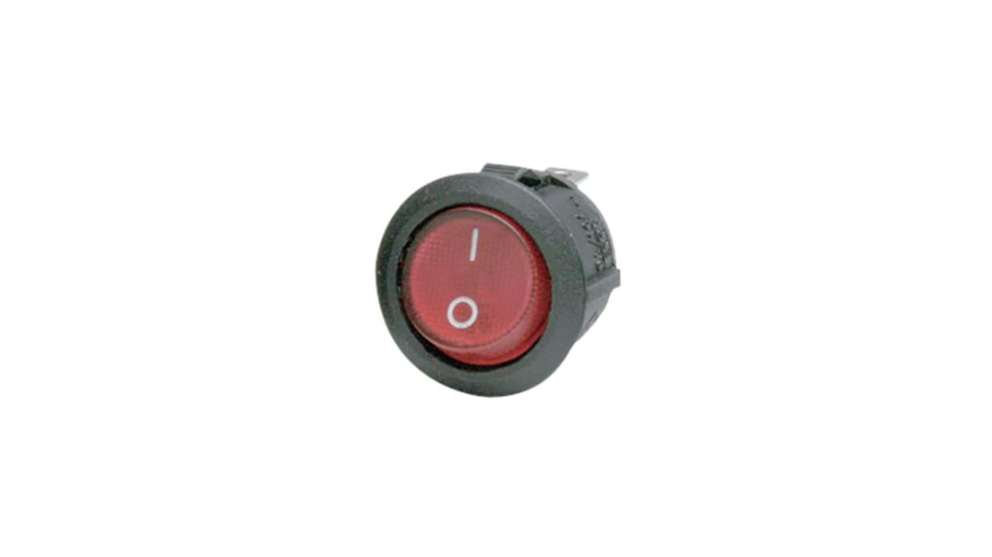 RND 1NO, On-Off Rocker Switch Panel Mount