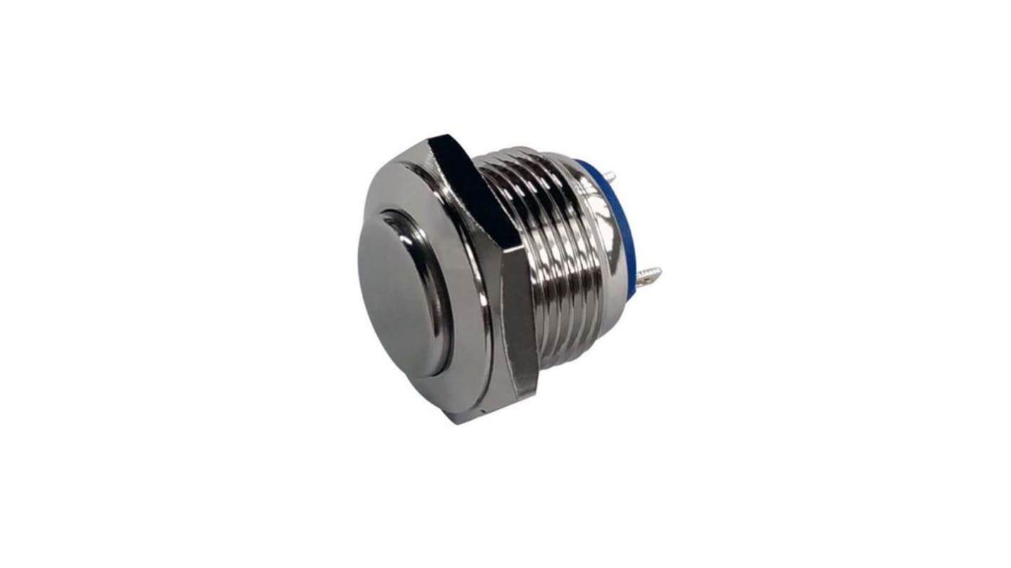 RND RND 210 Series Vandal Proof Push Button Switch, Panel Mount, 16mm Cutout, 1NO, 36V dc, IP65