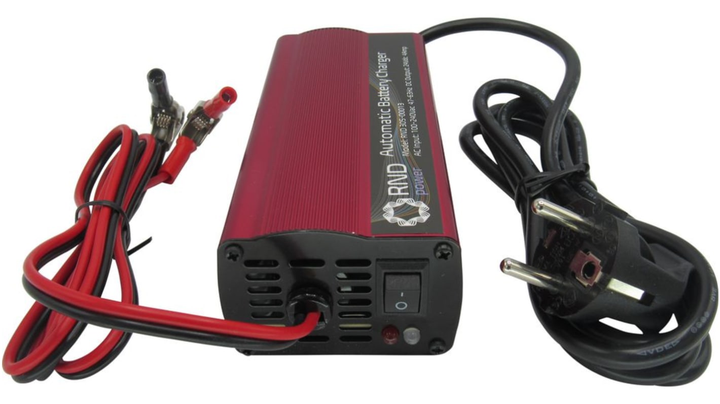 RND RND 305-00013 Battery Charger For Lead Acid 24 V 1 Cell with DE Type F (CEE 7/4) Plug plug