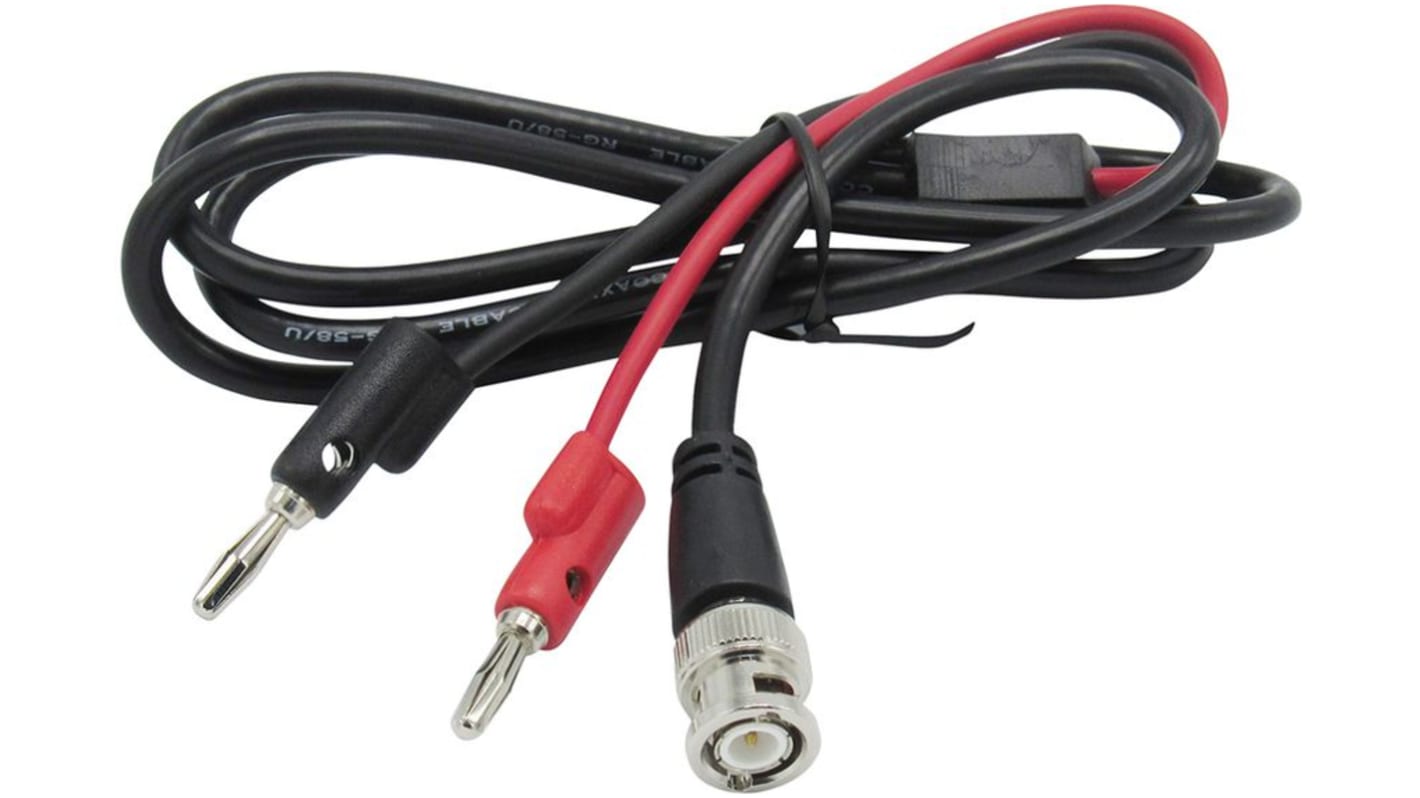 BNC Plug - 2 banana plug/jack test lead,