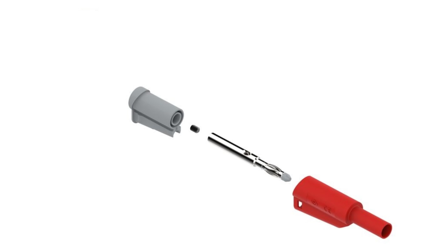 Banana Plug ø4mm Red 36A Screw