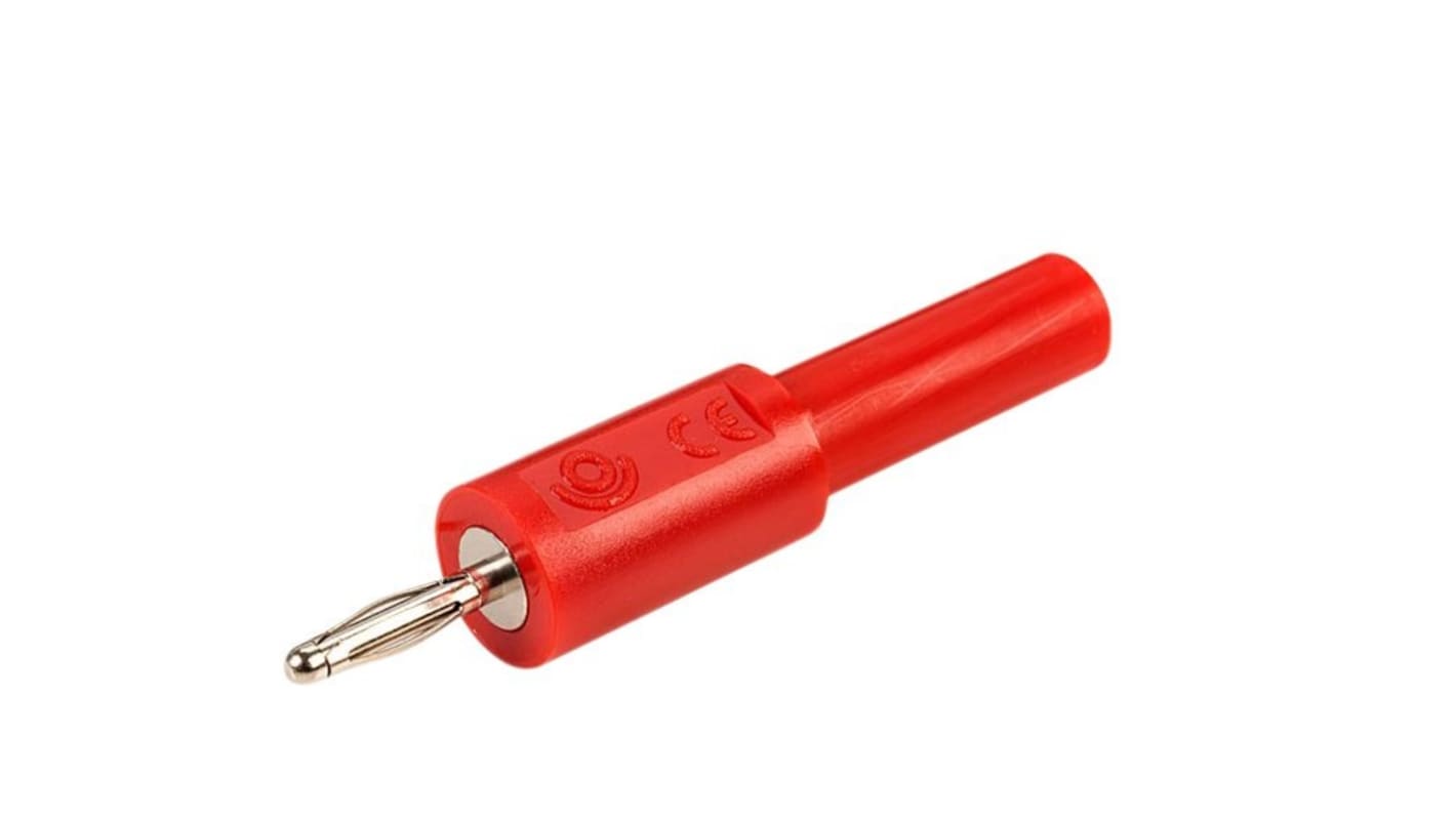 2 mm M to 4 mm F adapter, Red