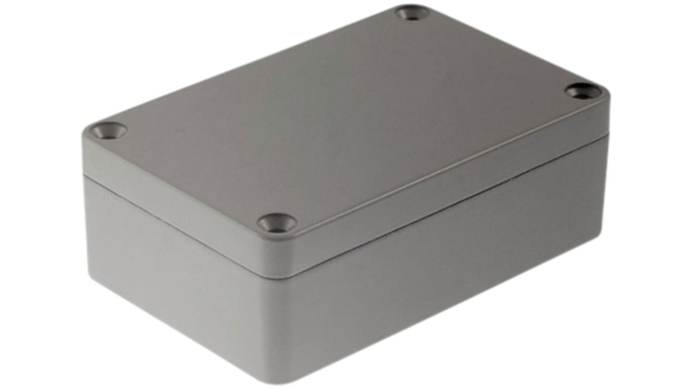 Caja RND de Aluminio Presofundido Gris claro, 98 x 64 x 34mm, IP65