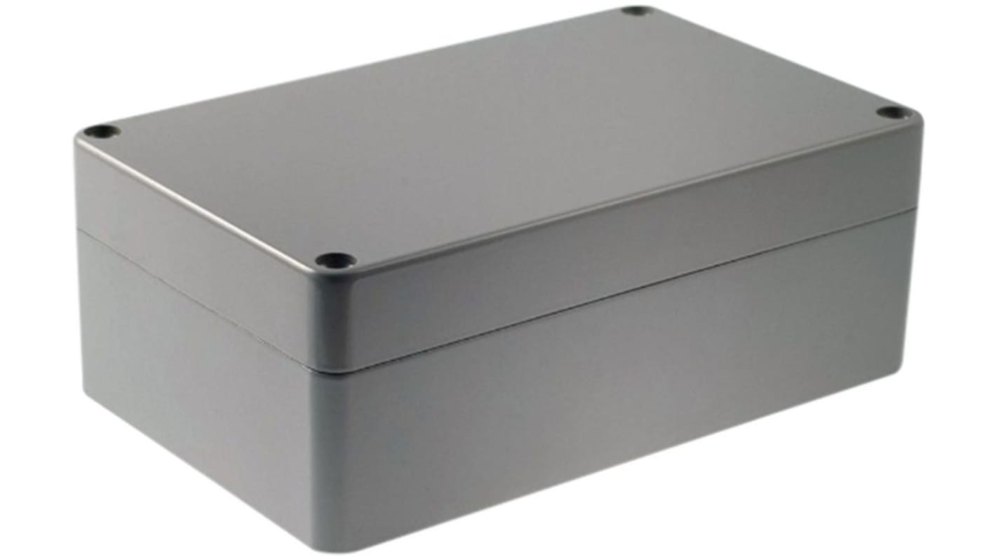 RND RND 455 Series Light Grey Aluminium Enclosure, IP65, Light Grey Lid, 160 x 100 x 60mm