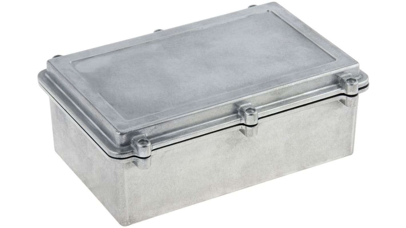 RND RND 455 Series Aluminum (Anodized) Aluminium Alloy Enclosure, IP67, Aluminum (anodized) Lid, 274 x 173 x 100mm