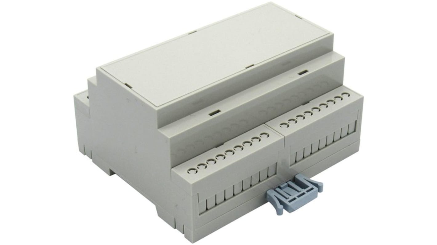 RND DIN-Rail Module Box Enclosure Type RND 455 Series , 106.25 x 90.2 x 57.5mm, ABS DIN RAIL Enclosure Box