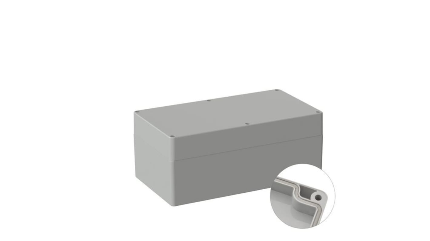 Caja RND de Policarbonato Gris, 352 x 192 x 142mm, IP67