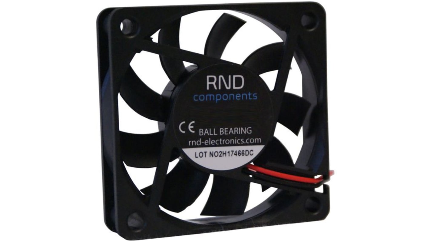 RND dc-Axiallüfter, 24 VDC / 1.92W, 60 x 60 x 15mm, 23.1cfm