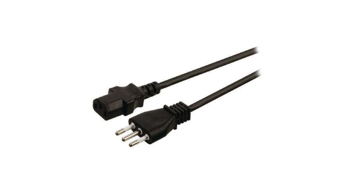 MAINS CABLE ITALY MALE to IEC C13 2M