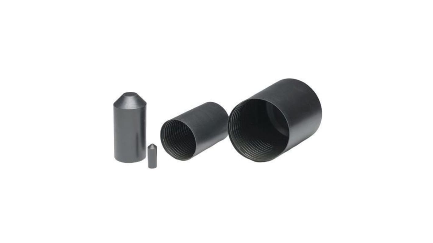 Heat Shrink Tubing End Cap 55mm Black