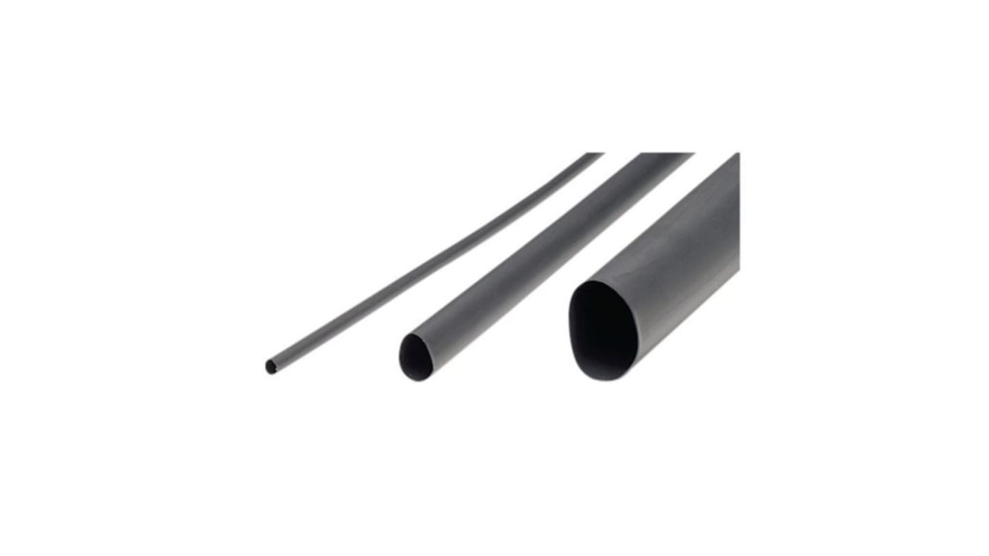 Heat Shrink PO 12-3mm 4:1 BLK 1.2M