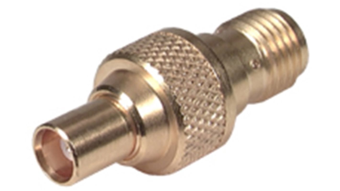 Huber+Suhner Straight Coaxial Adapter MMCX Socket to SMA Socket 6GHz