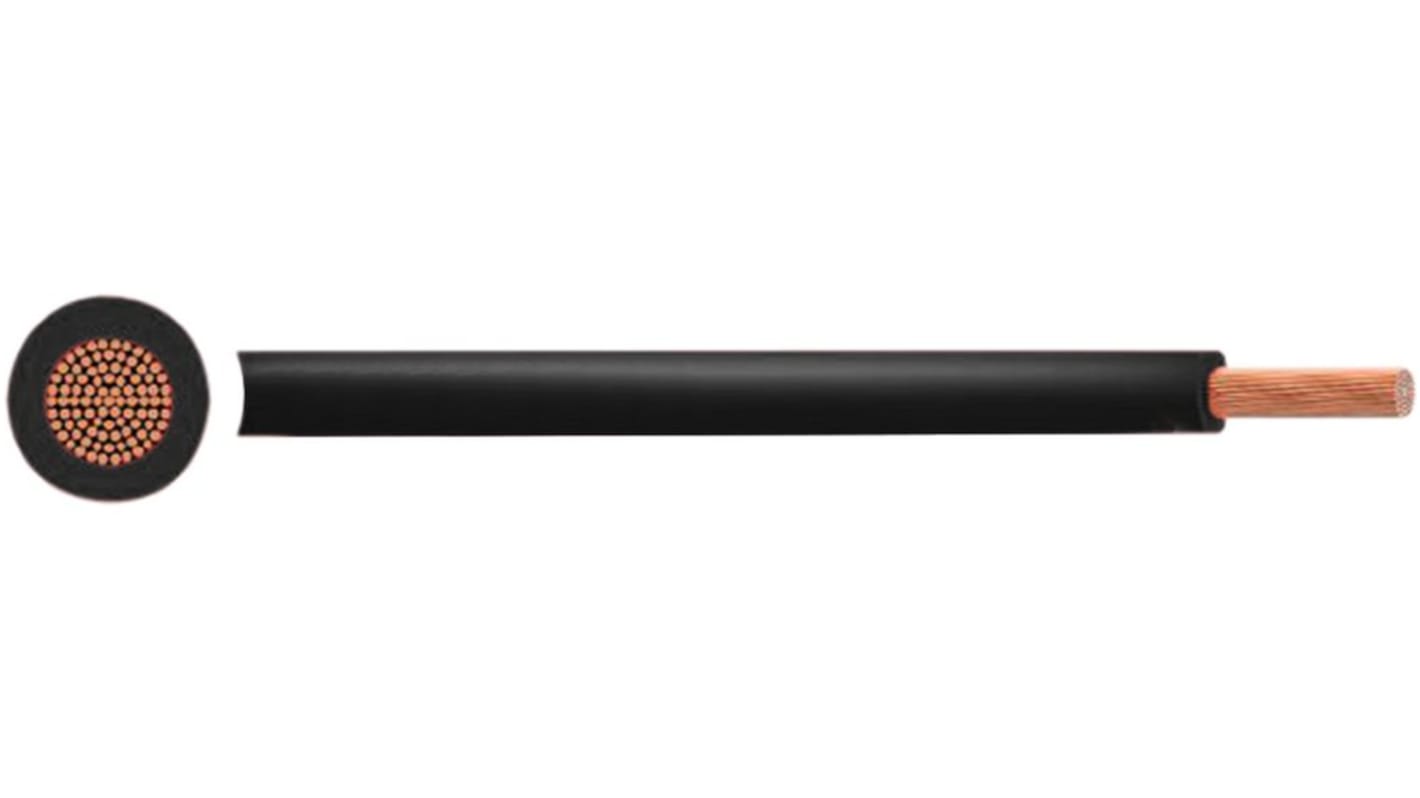 Tri Rated PVC 4.00mm HO7V2-K Black 100m