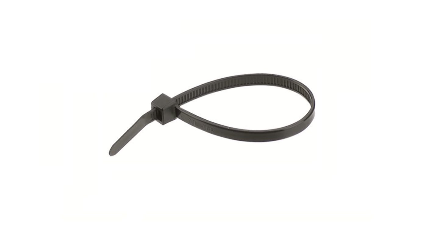 Cable Tie 2.5x200 Black Pack 100