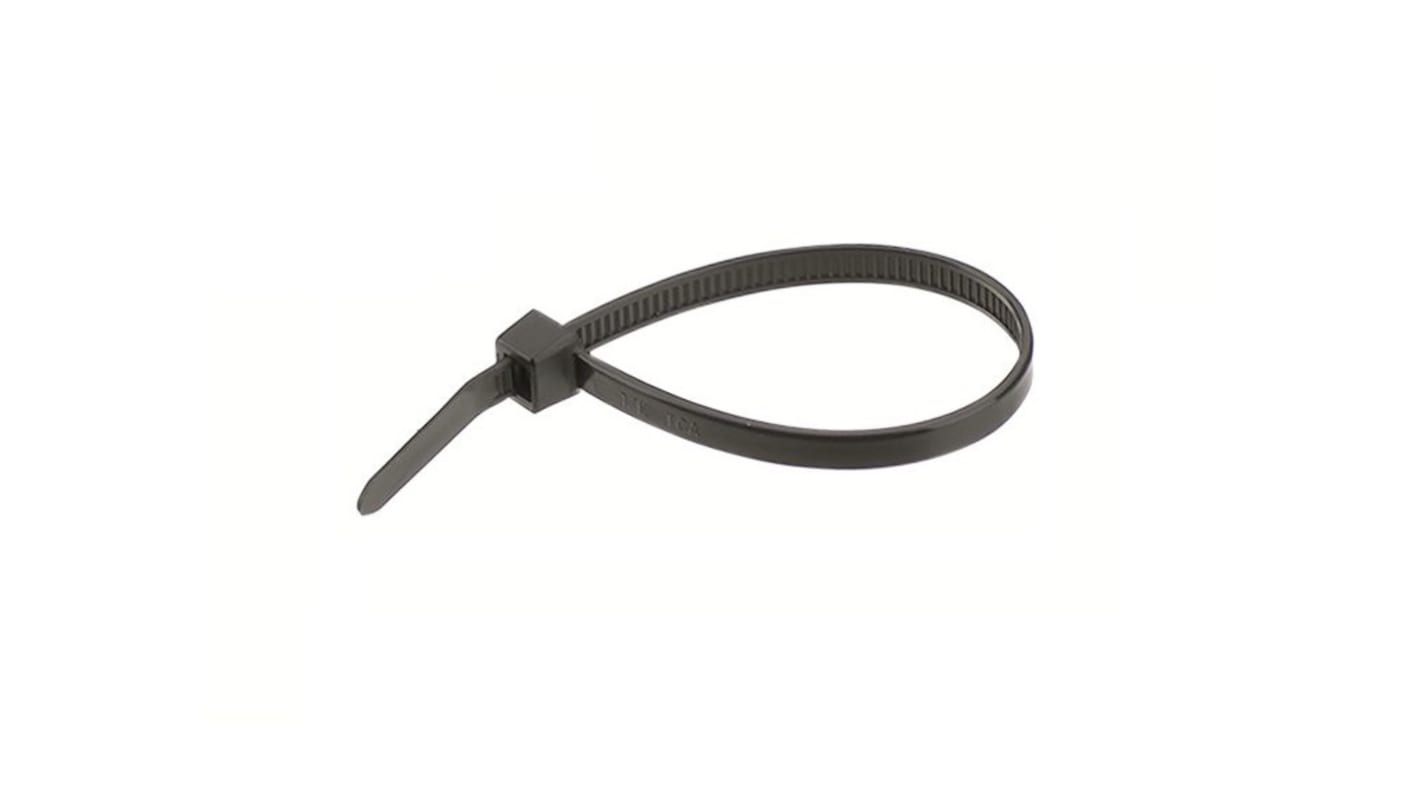 Cable Tie 3.6x200 Black Pack 100