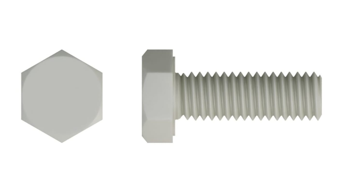 Nylon 6.6 hexagon h/set screw,M8x16mm