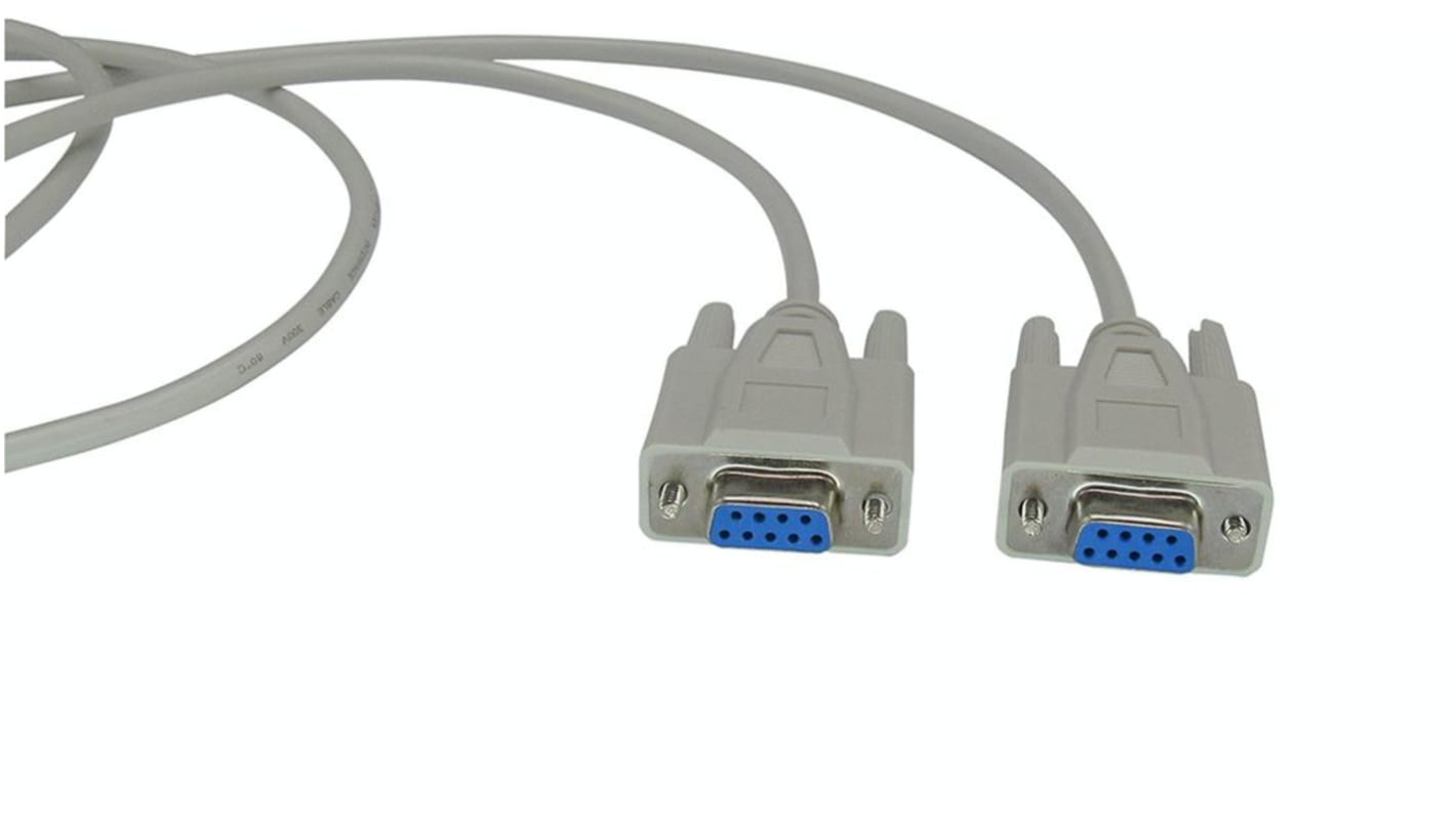 D-Sub cable 1.8 m Beige 9-Pin F/F