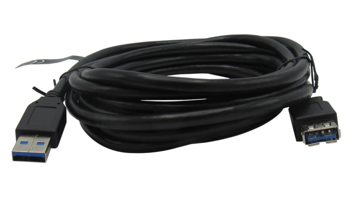 USB 3.0 cable 3m Black M/F