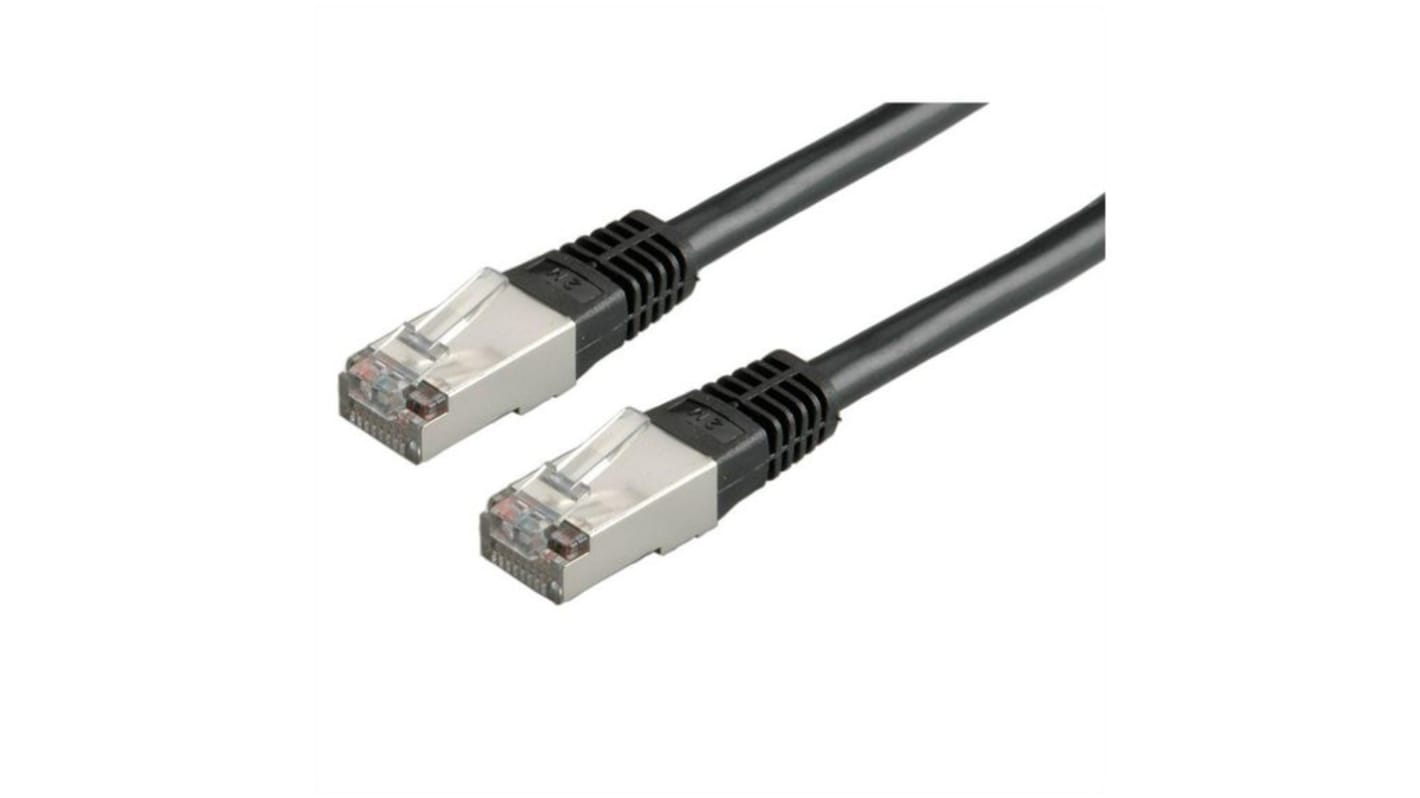 Cable Ethernet Cat6 SF/UTP RND de color Negro, long. 5m, funda de PVC