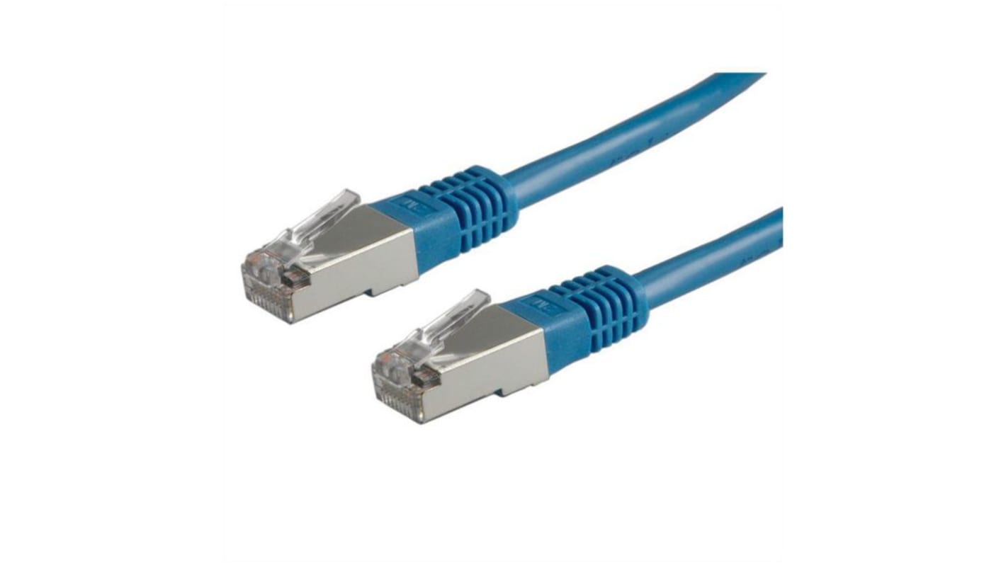 Cable Ethernet Cat6 SF/UTP RND de color Azul, long. 1.5m, funda de PVC