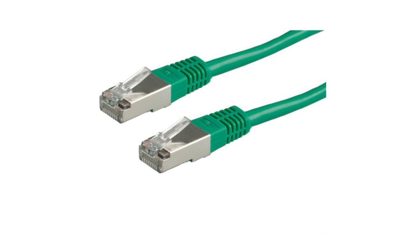 Cable Ethernet Cat6 SF/UTP RND de color Verde, long. 2m, funda de PVC