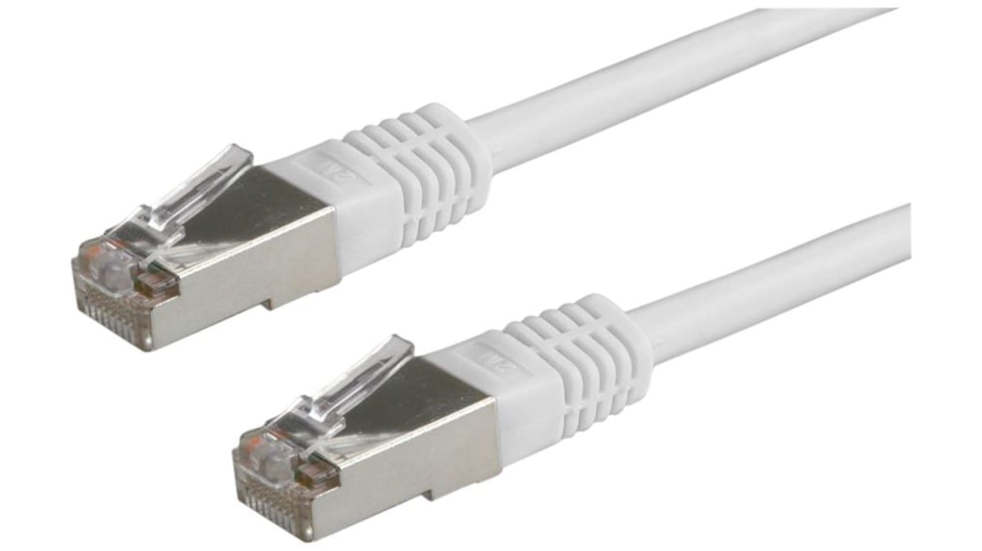 Cable Ethernet Cat6 SF/UTP RND de color Gris, long. 1.5m, funda de PVC