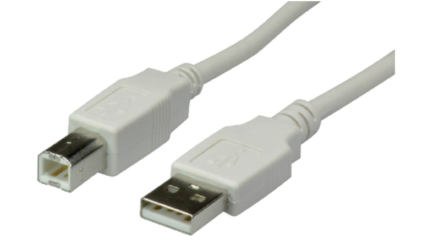 Cable USB 2.0 RND, con A. USB A Macho, con B. USB A Macho, long. 1.8m