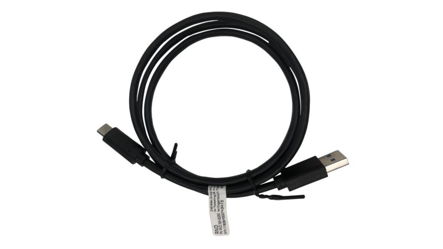 RND USB 3.0, Male USB C to Male USB A, 1m