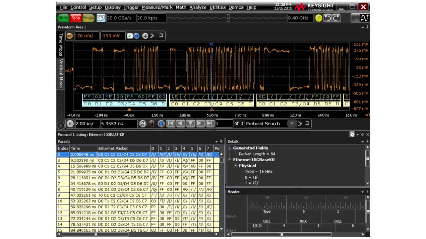 Oscilloscope Analysis Oscilloscope Software for Use with Infiniium Series