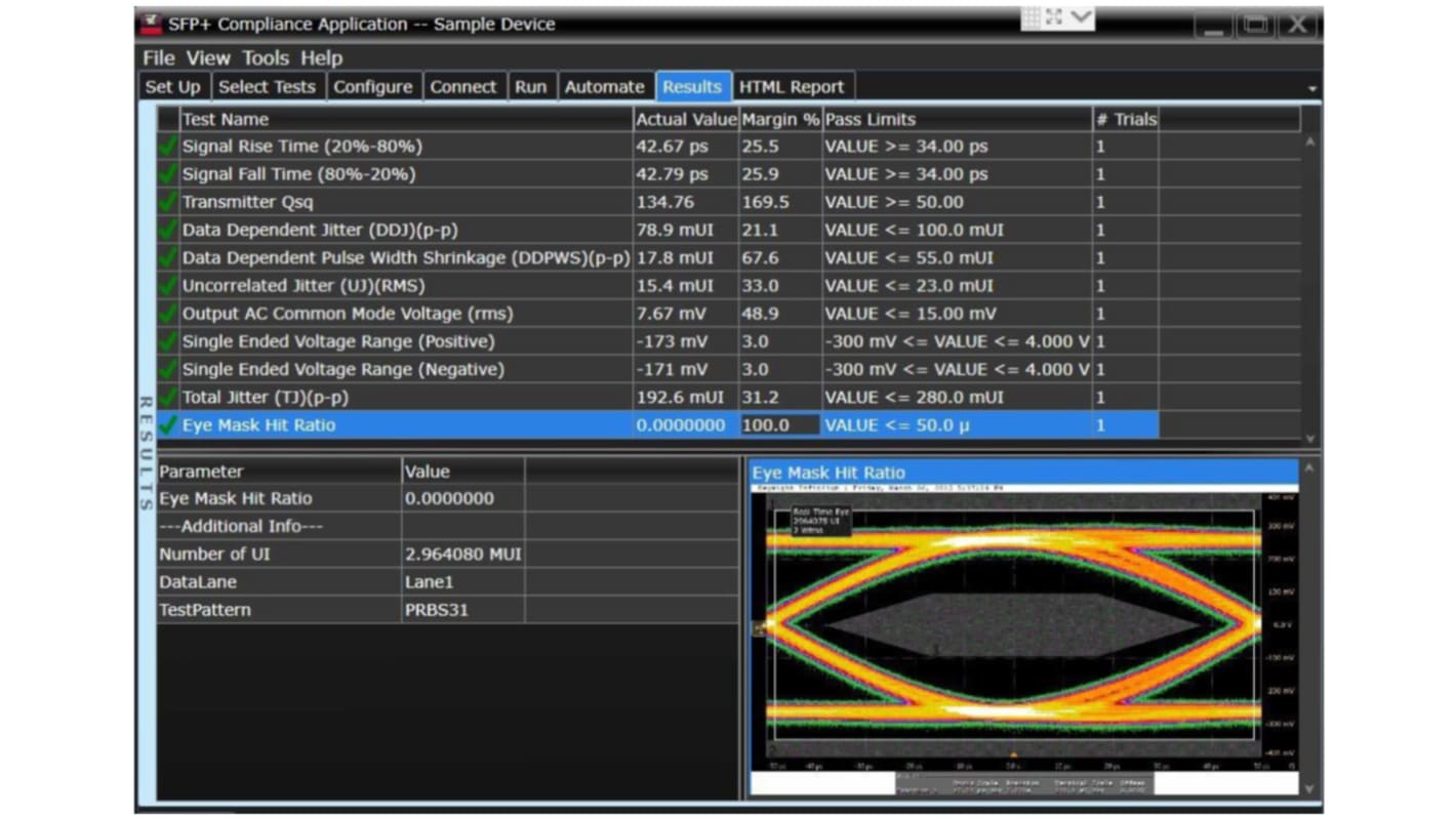 Keysight 示波器软件, Infiniium 系列, Oscilloscope Analysis