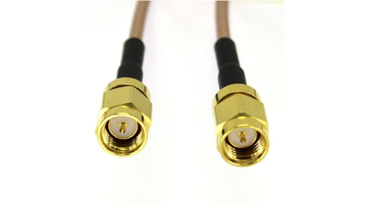 RS PRO Male SMA to Male SMA, 1m, RG316 Coaxial, Terminated50 Ω