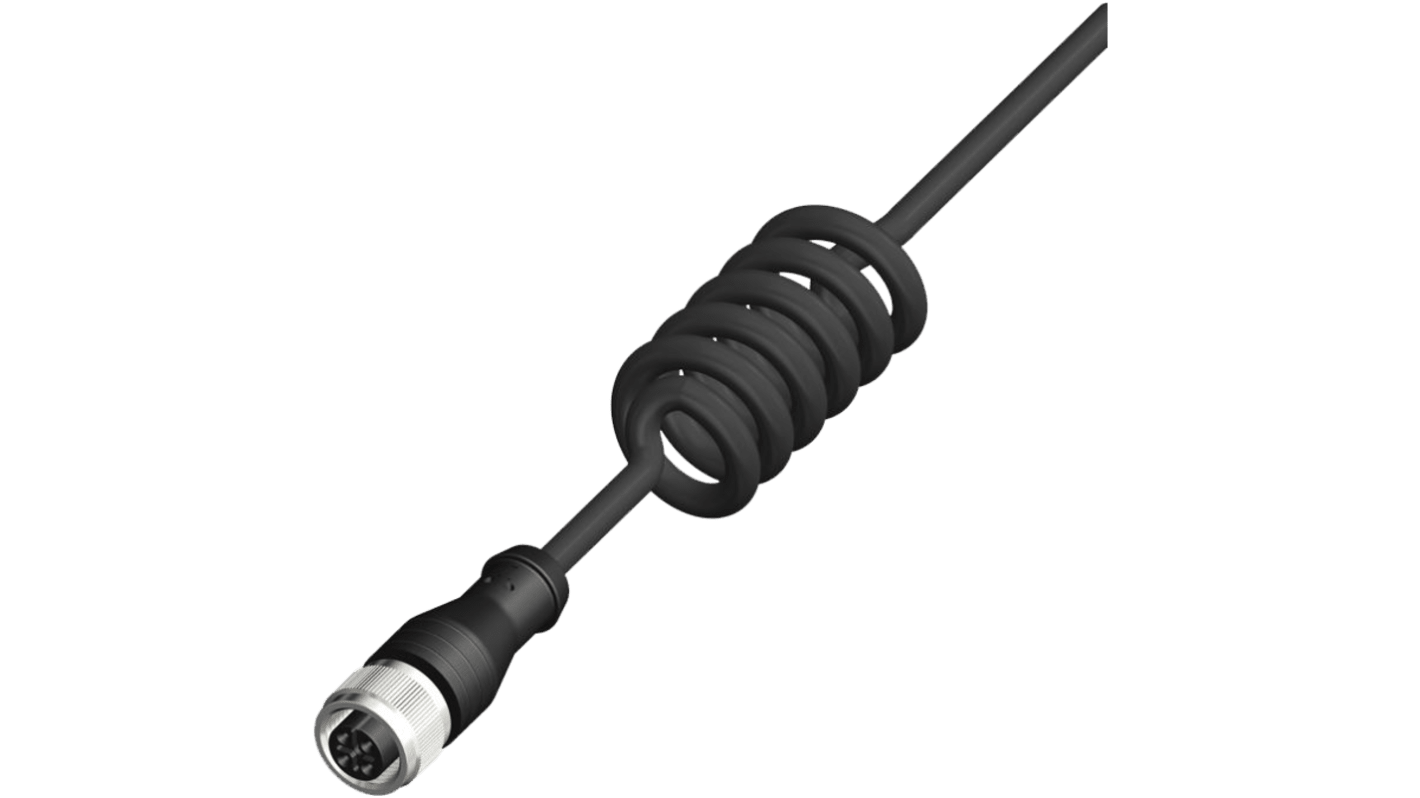 RS PRO Straight Female 4 way M12 to Actuator/Sensor Cable, 660mm