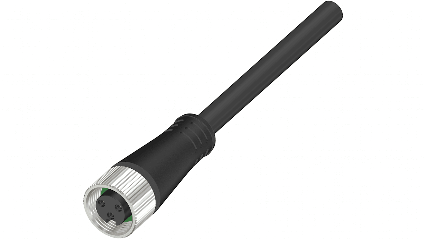 RS PRO Straight Female 3 way 7/8 in Circular to Actuator/Sensor Cable, 5m