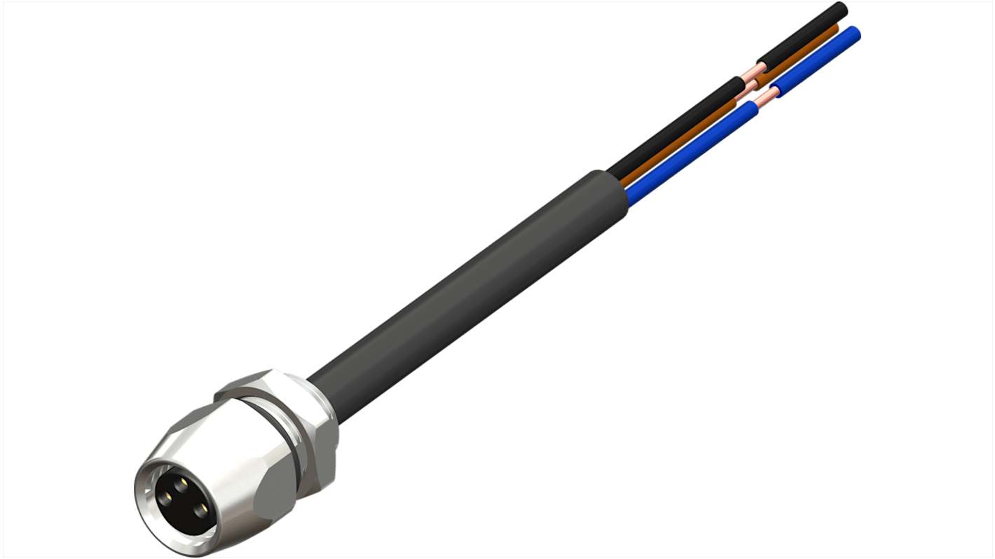RS PRO Industrial Circular Connectors, 3 Contacts, Panel Mount, M8 Connector, Plug, Female, IP67