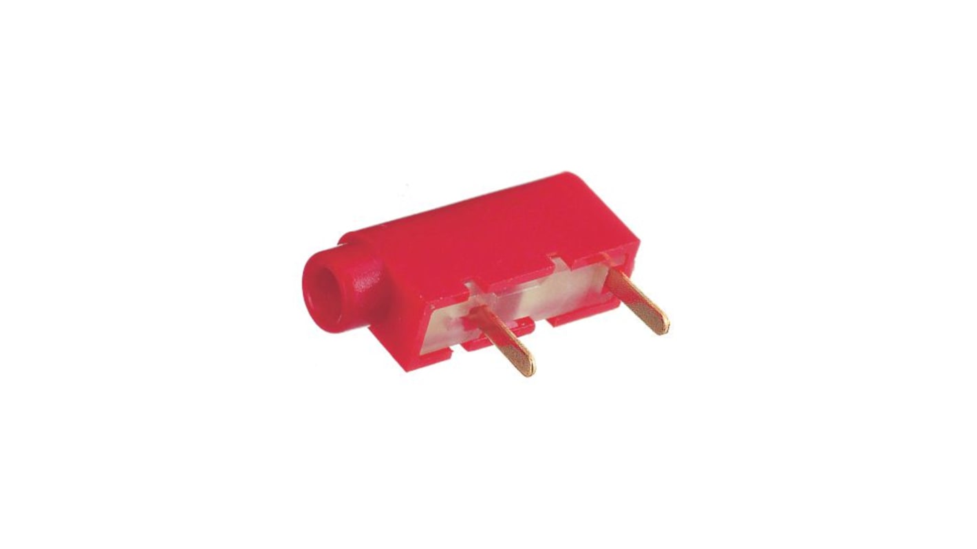Schurter 2mm Bananenbuchse Schwarz, Kontakt vergoldet, 50V / 10A PCB Pins