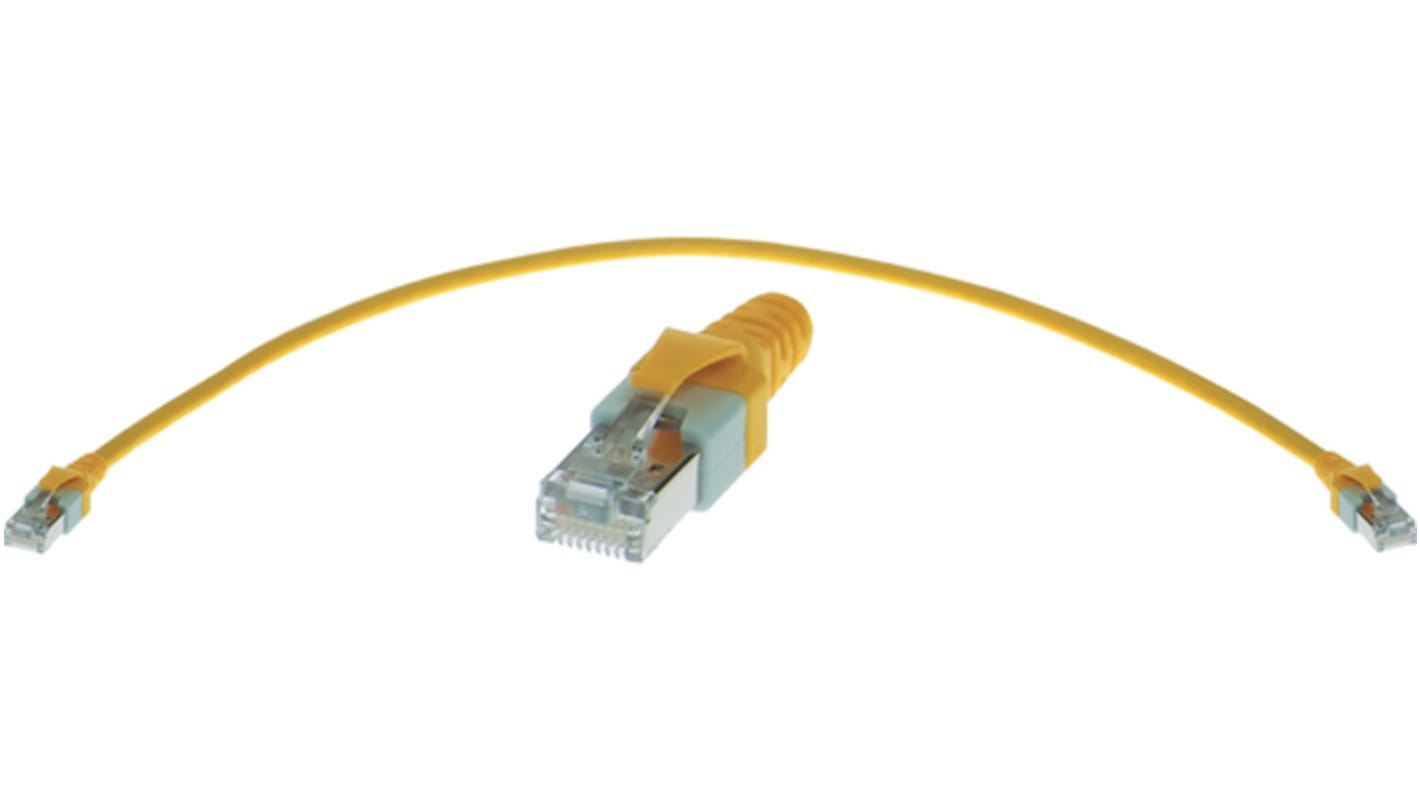 HARTING 09 47 Patchkabel Cat.5e, 4m, Gelb, A RJ45 SF/UTP, B RJ45, Polyurethan